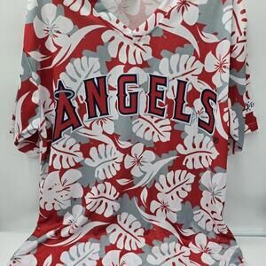 MLB Anaheim Angels‎ Hawaiian Promo Shirt Sz XL (23-3)
